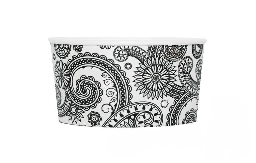 Tarrinas helado Black&White 90cc, caja 1932 uds