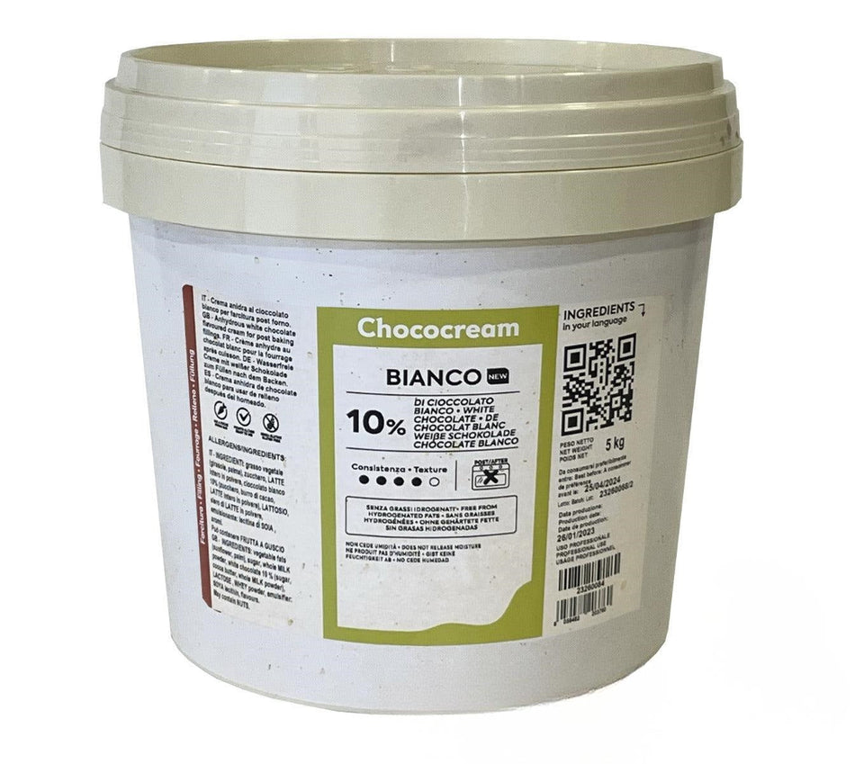 Crema de Chocolate Blanco en Envase de 5 kg