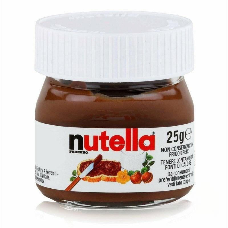 Nutella pequeña: caja con 64 frasquitos de 25g