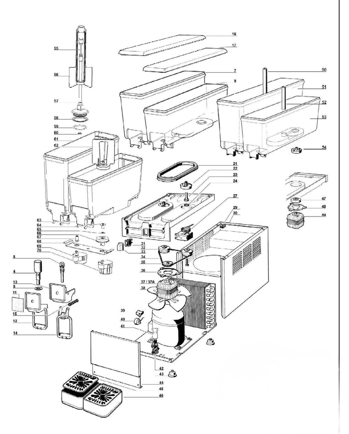 Pieza 21 para contenedor compacto: Junta (Artic Compact)