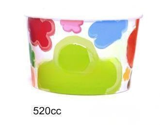 Tarrinas con  Flores: 520cc - 1140 unidades