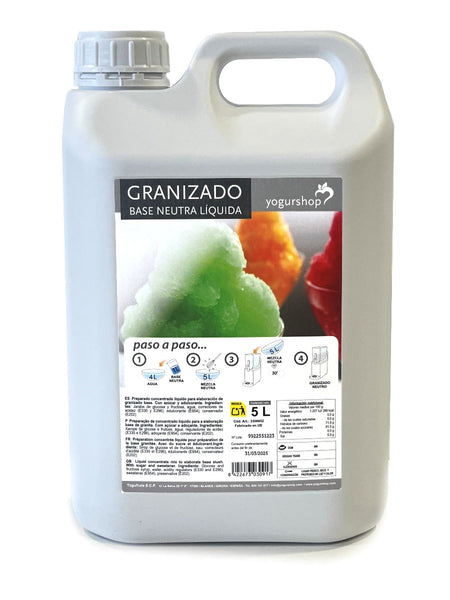 Granizado suave para 5 litros