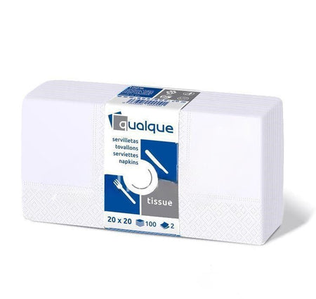 Paquete de 6000 servilletas blancas pequeñas